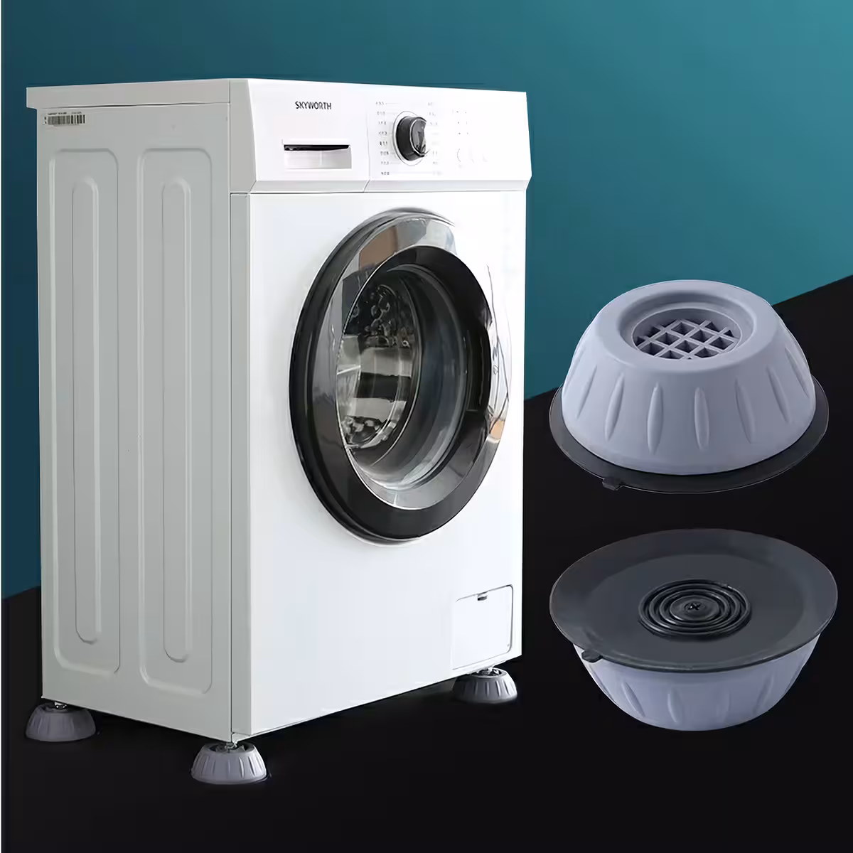 Gummifod til vaskemaskine, køleskab eller tørretumbler