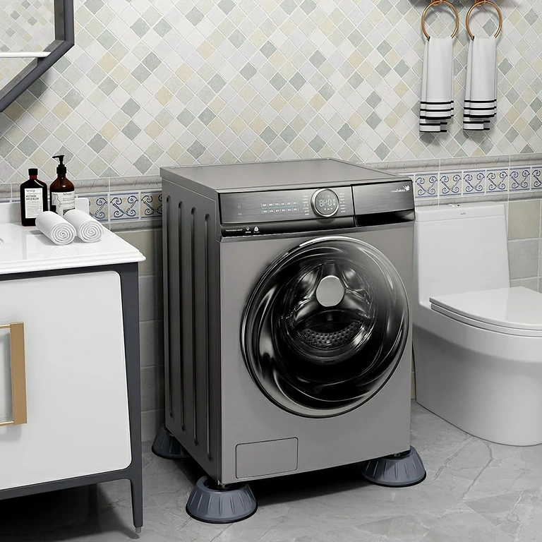 Stabilisatorer til vaskemaskine Stabiliserende gummistøtte, anti-vibration og skridsikker