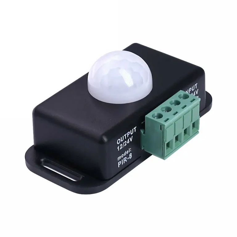 Energibesparende PIR-sensor 12V-24V PIR-sensor med bevægelsesdetektion til energibesparelse, 12–24V, 6A