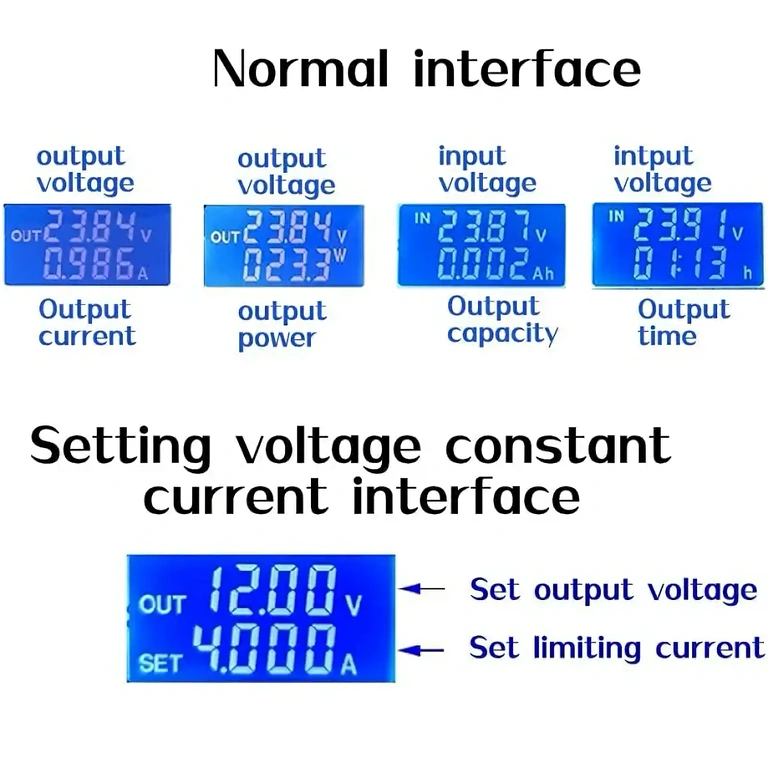 DC-DC laboratorstrømforsyning med display 30V 4A Laboratoriekilde med digitalt display og præcis justering af spænding og strøm