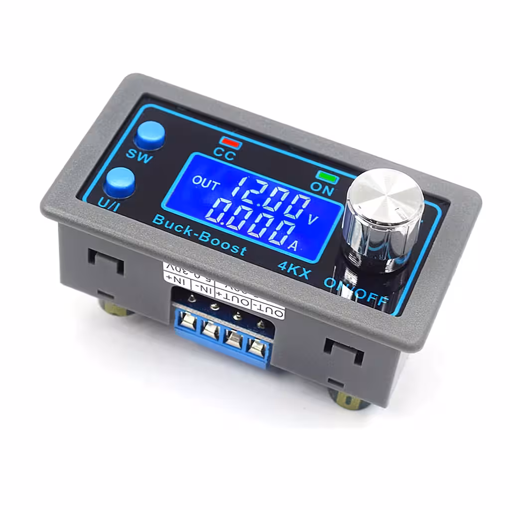 Laboratorie Strømforsyning 30V 4A Step Up Down DC-DC Converter – Justerbar Spænding og Strøm, Stabil DC