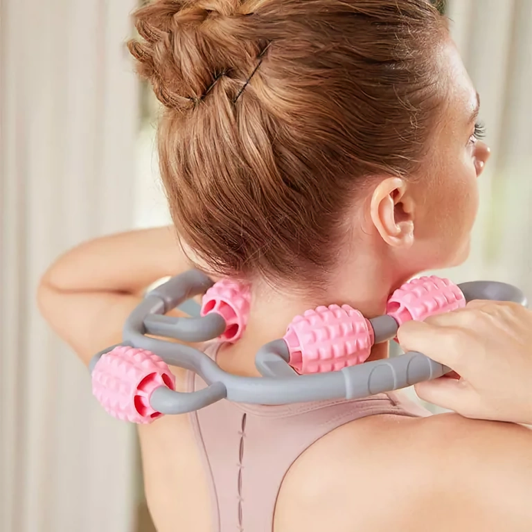 Manuelt anticelluliteapparat med silikoneruller til kropsmassage