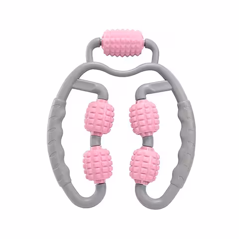 Manuel Massageapparat med 5 Ruller – Afslapning af Krop, Nakke, Ben, Anti-Cellulite