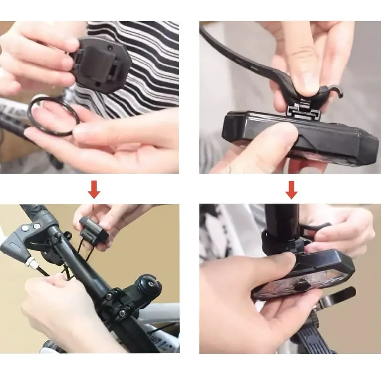 Cykelbaglygte med fjernbetjening Baglygter til cykel med fjernbetjening