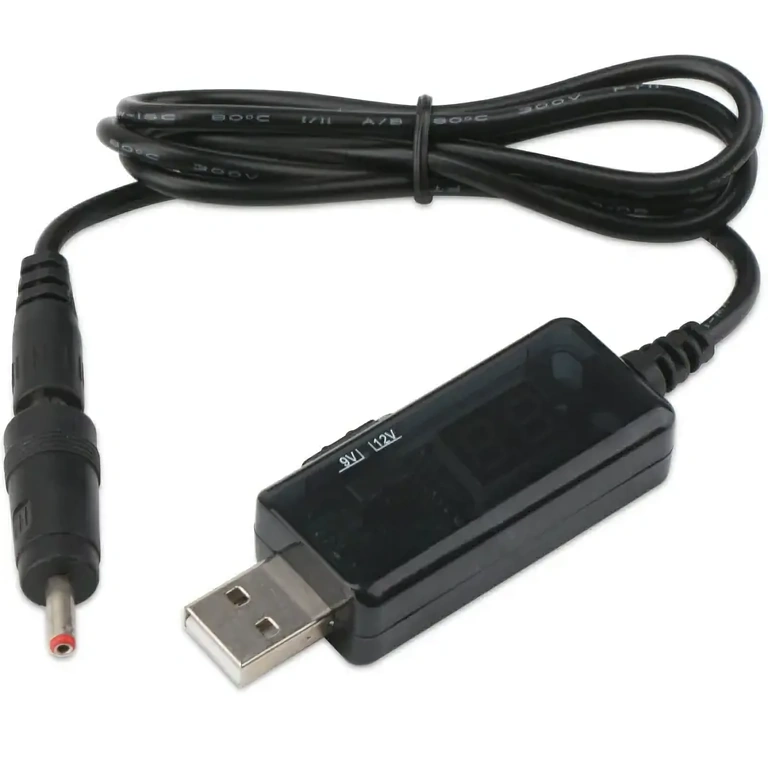 Step-up modul med spændingsvalg og LED-display, ideelt til bærbar strøm