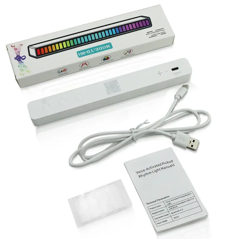 RGB LED-bar med batteri, forskellige lysindstillinger og musikrytme