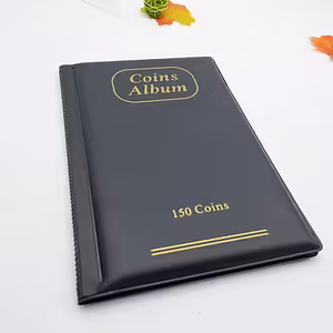 Møntsamlealbum – Binder med 150 Rum til Numismatik, Frimærker, Jetoner