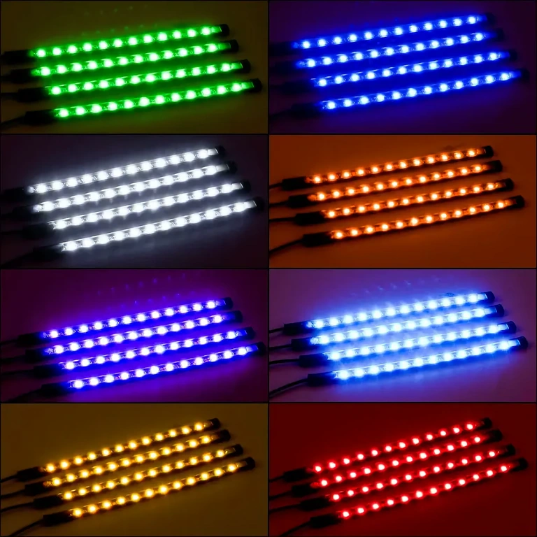 Fleksibel LED-strip til bilens indre