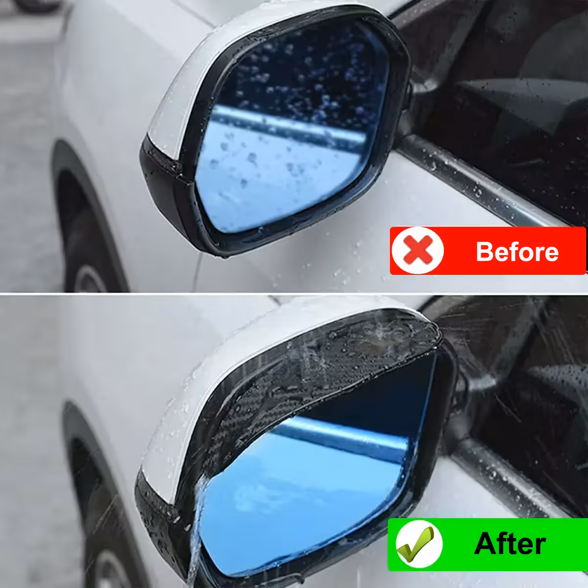 Spejlbeskyttere med stærk 3M tape