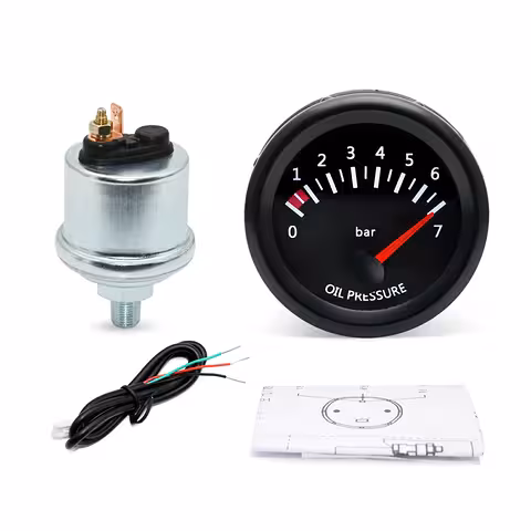 Digital Olietryk Måler – Elektronisk Manometer til Traktor 12V