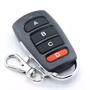 Ekstra 433MHz Fjernbetjening til 4-Kanal Relæ – Kode 1527 / 2262, 50m Rækkevidde