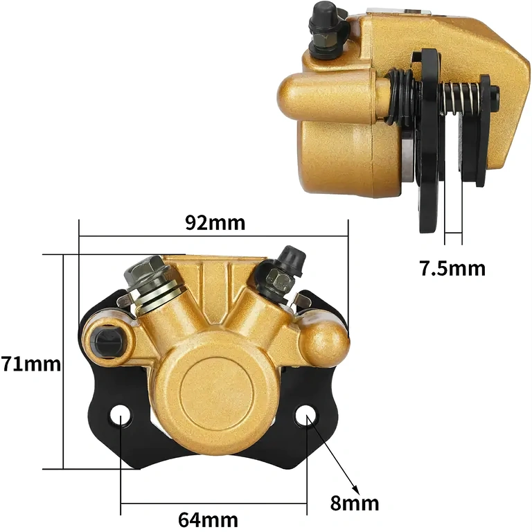 Universal ATV-skivekaliber til 50cc–250cc