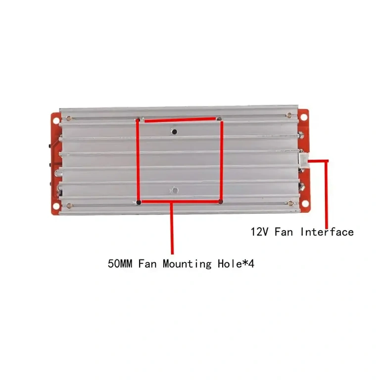 DC-DC konverter med aktiv køling, anbefales til kontinuerlig brug