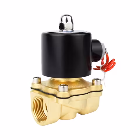 220V ½ Tommer NC Magnetventil – Til Vand, Luft, Olie – Kobber, NBR Tætning