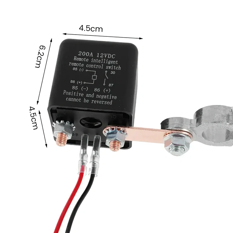 Fjernstyret enhed til afbrydelse af batteriforsyning