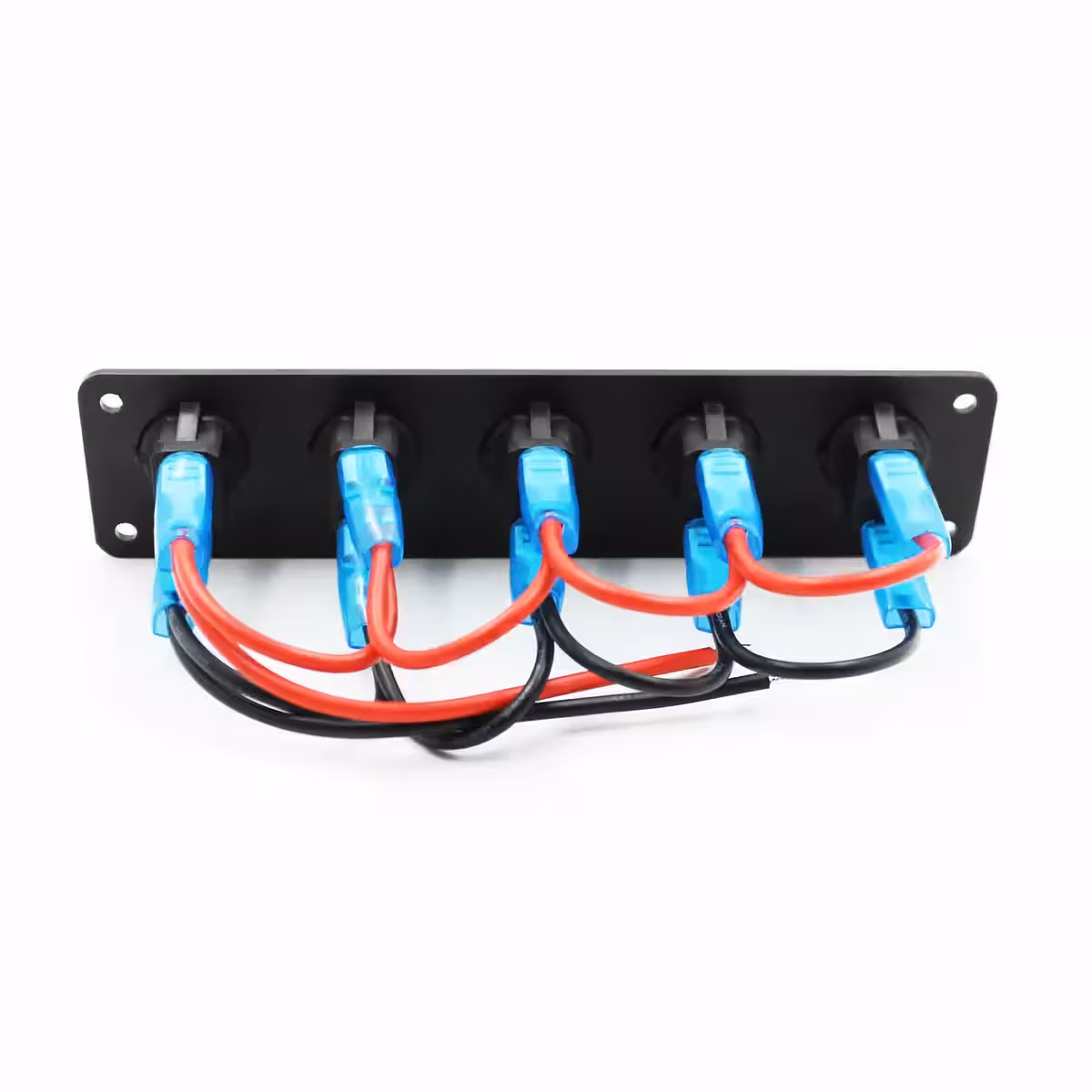 Elektriske stik på bagsiden af panelet