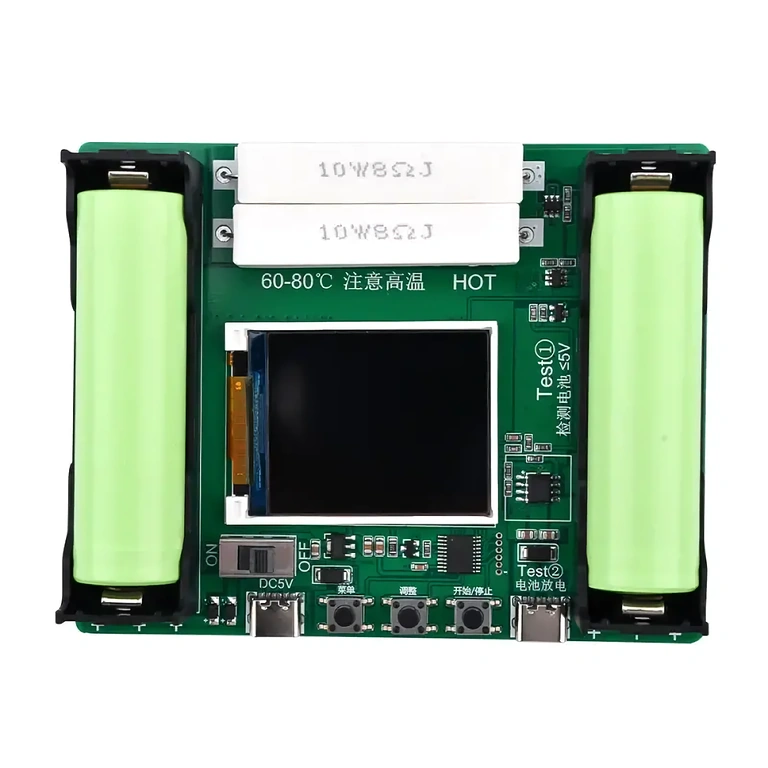 18650 batteri lade-/afladningstester Tester med opladnings- og afladningsfunktion for 18650