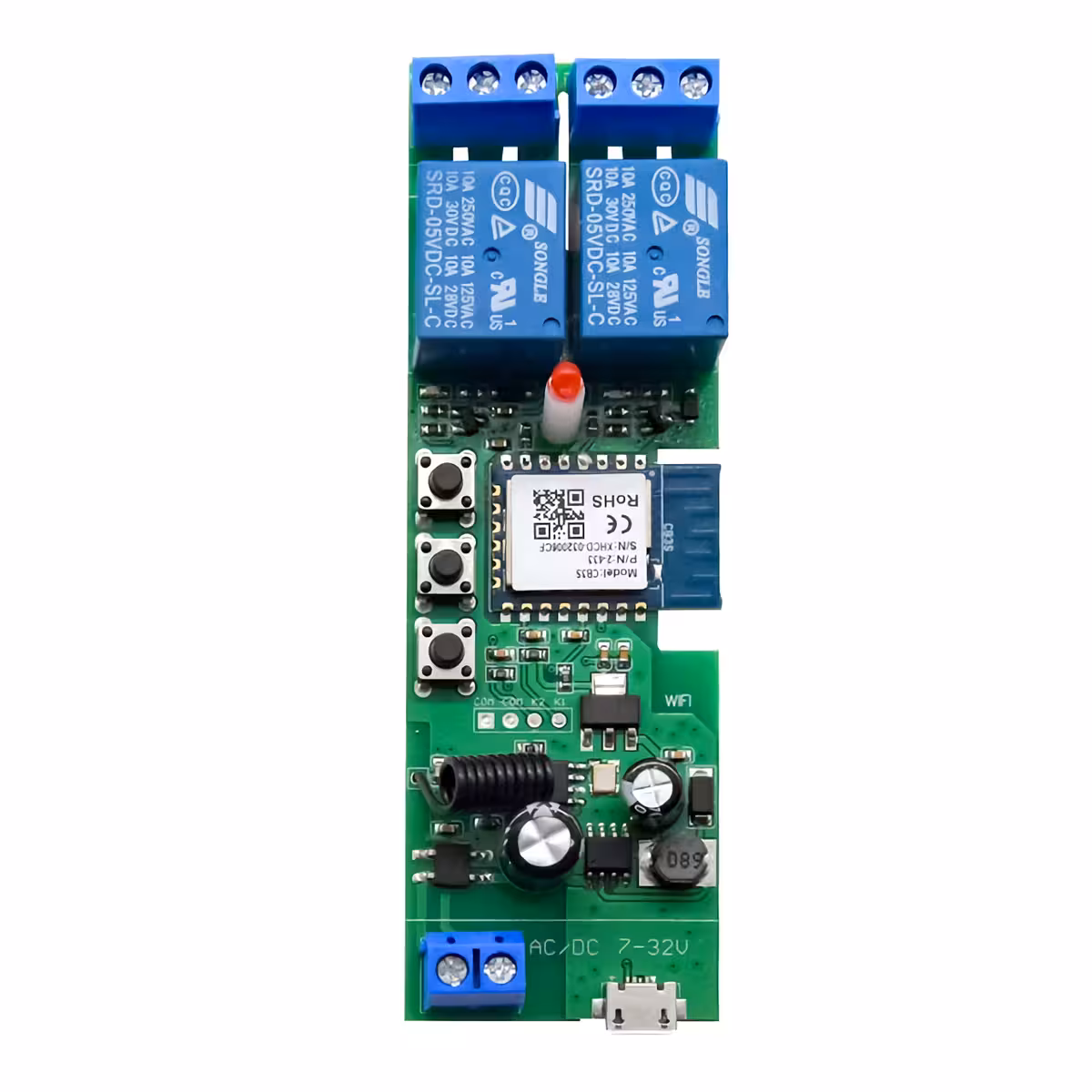 Programmerings- og timerfunktion for smart WiFi-relæ