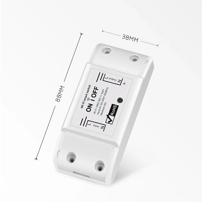 Relæ til trådløs switch, kan styres via smartphone