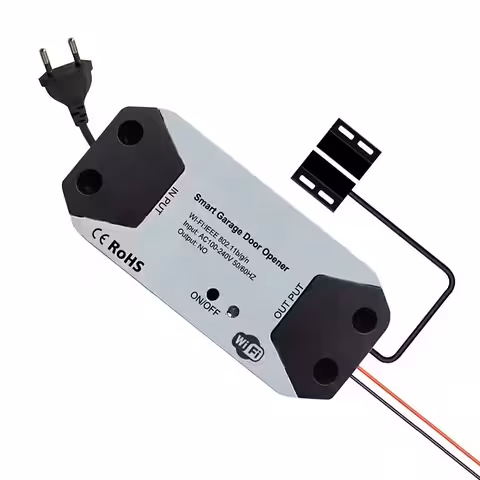 WiFi Relæ Modul til Garageporte og Døre – Tuya Automatisering, Telefonkontrol