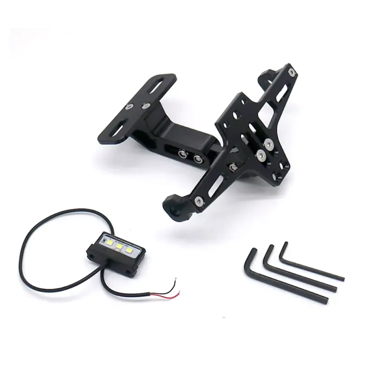 LED-lys til synlighed af motorcykelnummerplade