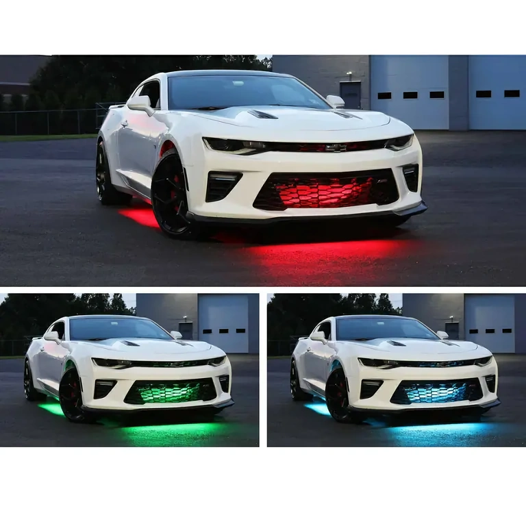 LED-kit under bilen til natkørsel LED-lys monteret under bilen til visuelt nattelys