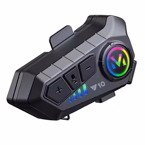 Bluetooth 5.3 Intercom til Motorcykel Hjelm – 1000mAh Batteri med Lang Varighed