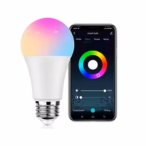 Smart WiFi RGB LED Pære Tuya – Multifarvet, Telefonkontrol