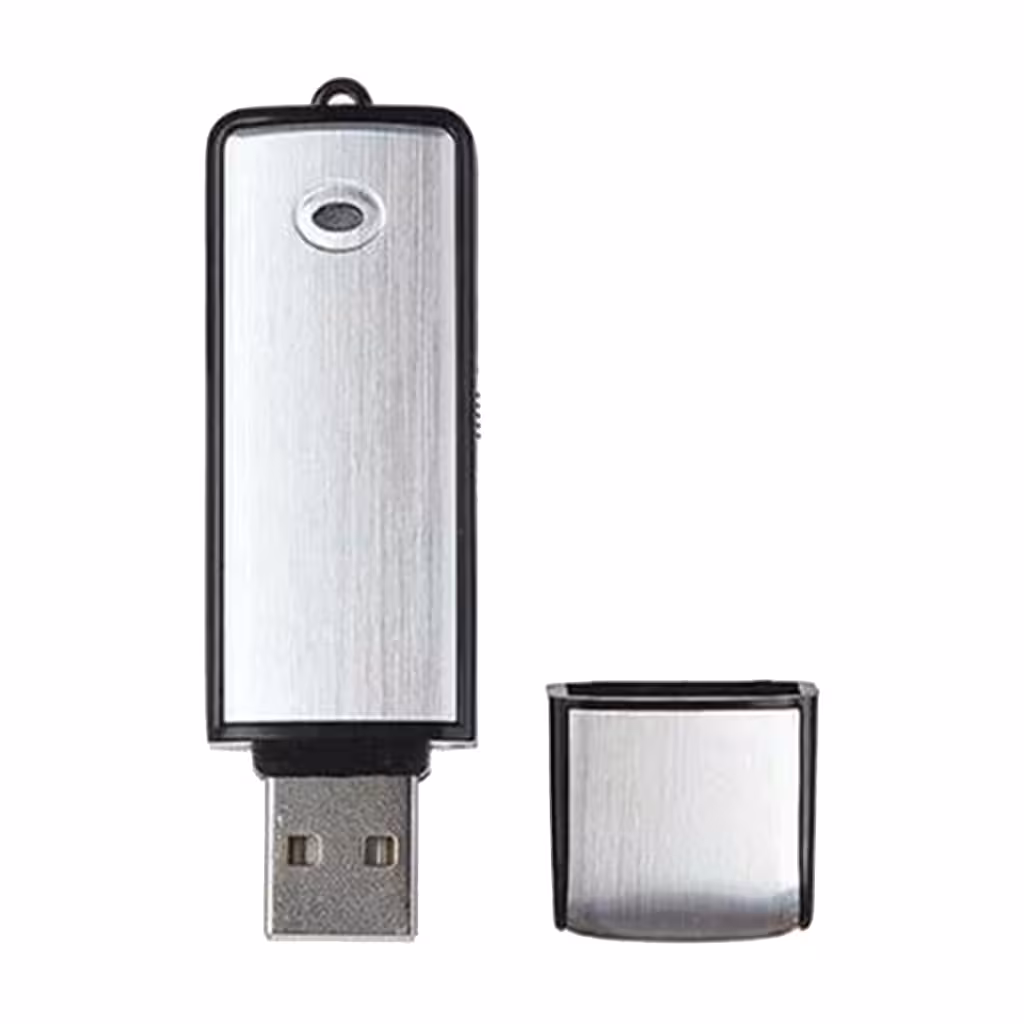 16GB USB Stick / Digital Voice Recorder med Mikrofon og Genopladeligt Batteri – 160 Timer Optagelse