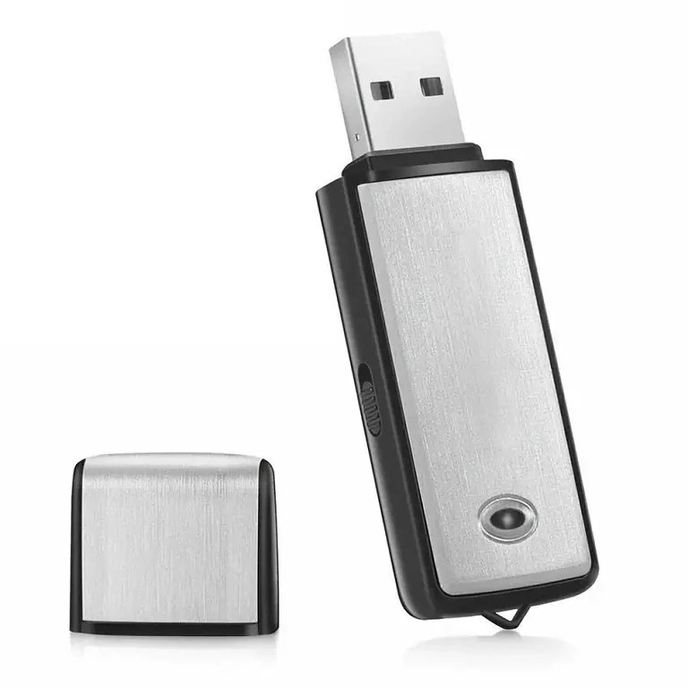 USB stick diktafon spion 16GB USB-stick med spion-mikrofon og 16GB hukommelse til diskrete optagelser