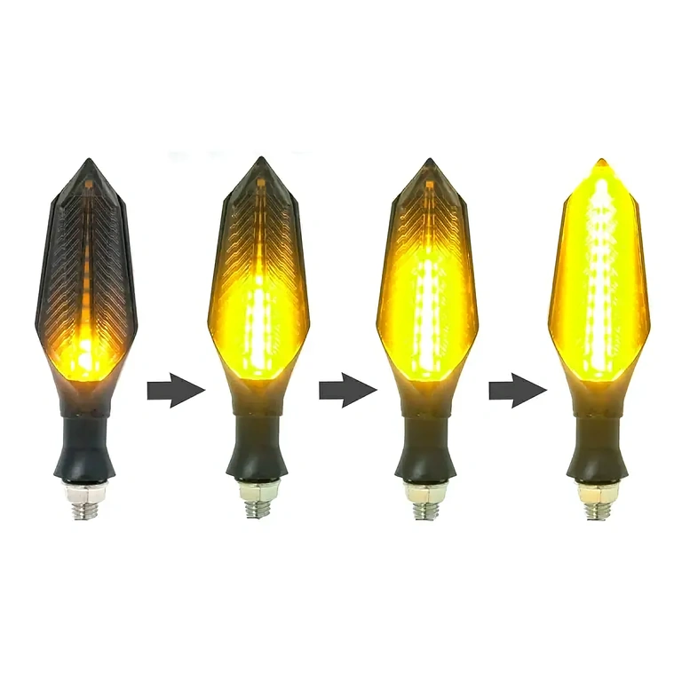 Dynamiske orange blinklys til elektrisk scooter