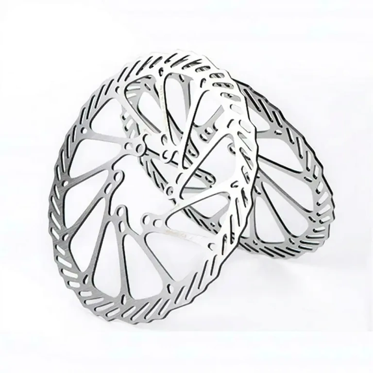 Detaljeret billede af Avid G3-rotor på 160mm med sølvfinish