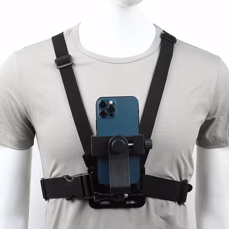 Chest Mount Holder til Telefon og GoPro – Justerbart Montering System