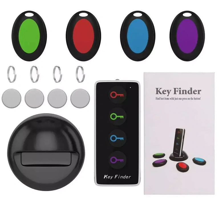 Fjernbetjening med lommelygte og smart tags til hurtig lokalisation