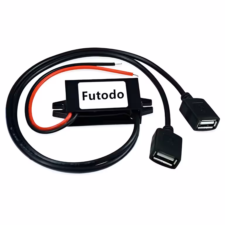 Step-Down Modul 12V 24V 36V 48V til 5V 3A – USB Konverter til Bil Kamera, Telefon, Solenergisystem