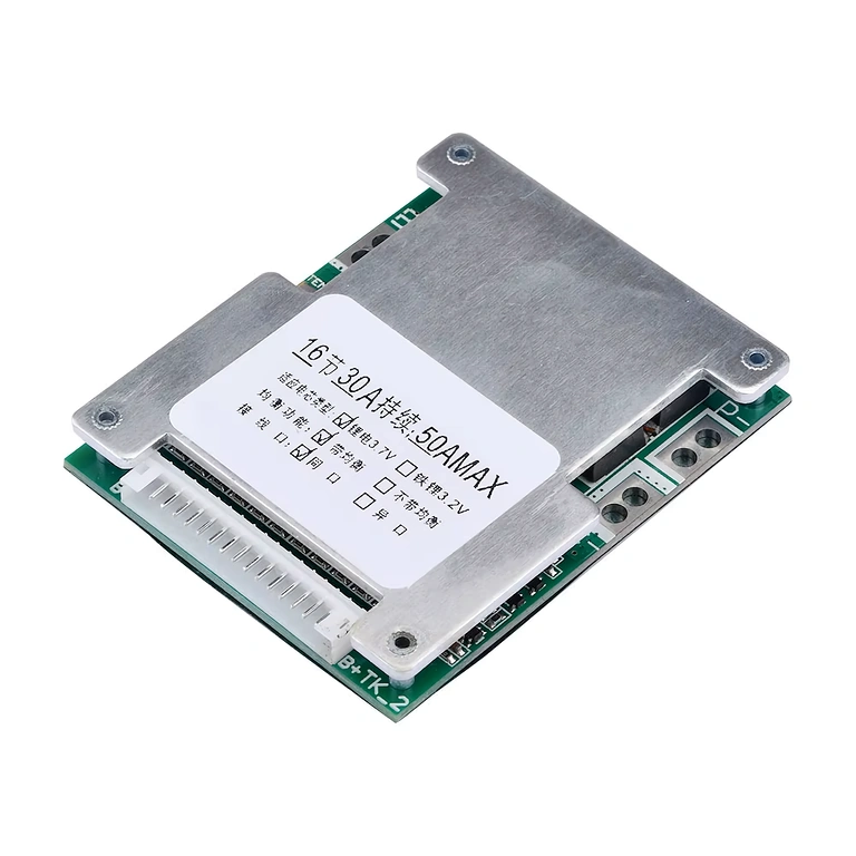 BMS 16S 60V 40A kort fotograferet fra siden