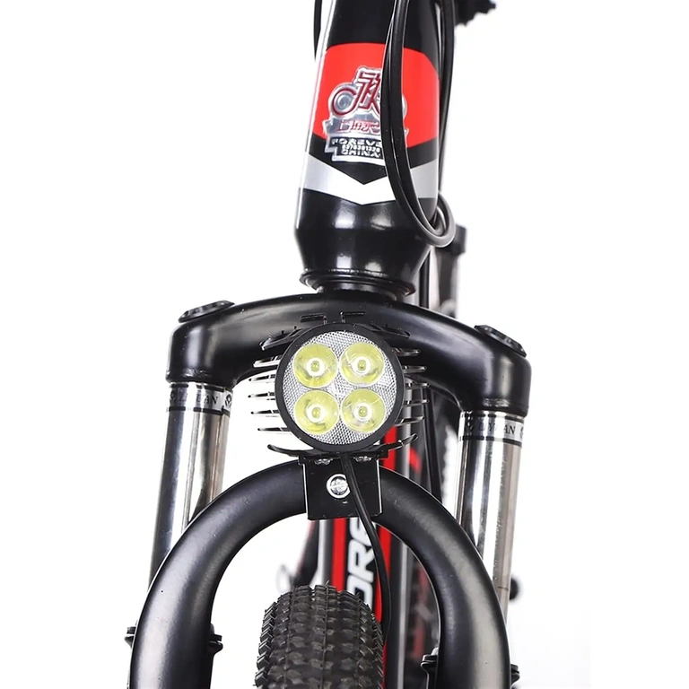 Forlygte monteret foran på elcykel LED-forlygte monteret foran på elektrisk cykel, frontvisning