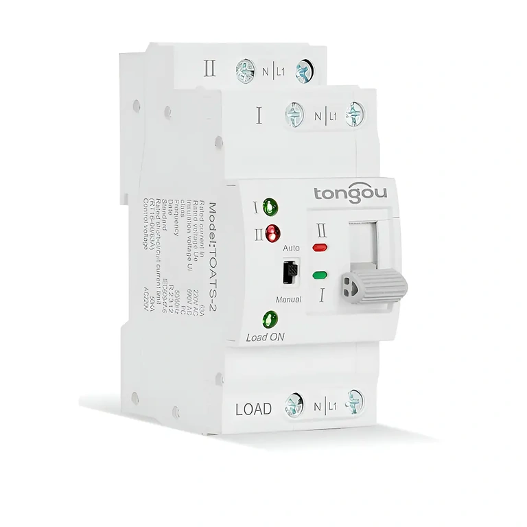 ATS orienteret til højre ATS-enhed fotograferet fra ret vinkel, sideperspektiv