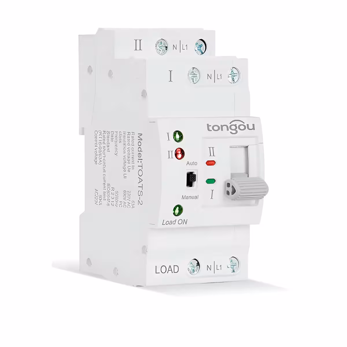 ATS-enhed fotograferet fra ret vinkel, sideperspektiv