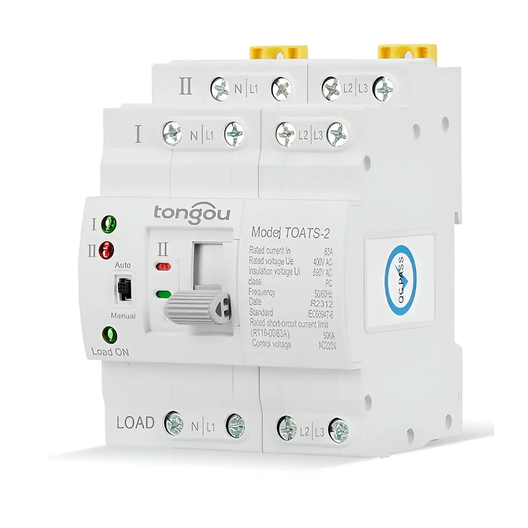 Omstilling mellem to strømforsyningskilder Hurtig skiftesystem mellem primær og backup-strømkilde