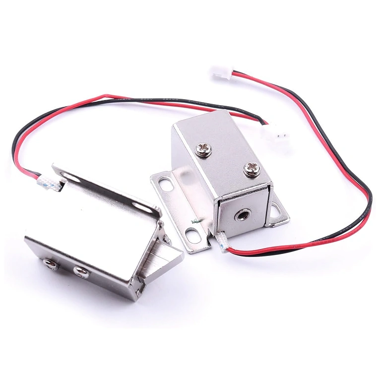 To elektromagnetiske låse 12V – forfra To elektromagnetiske låse 12V vist forfra