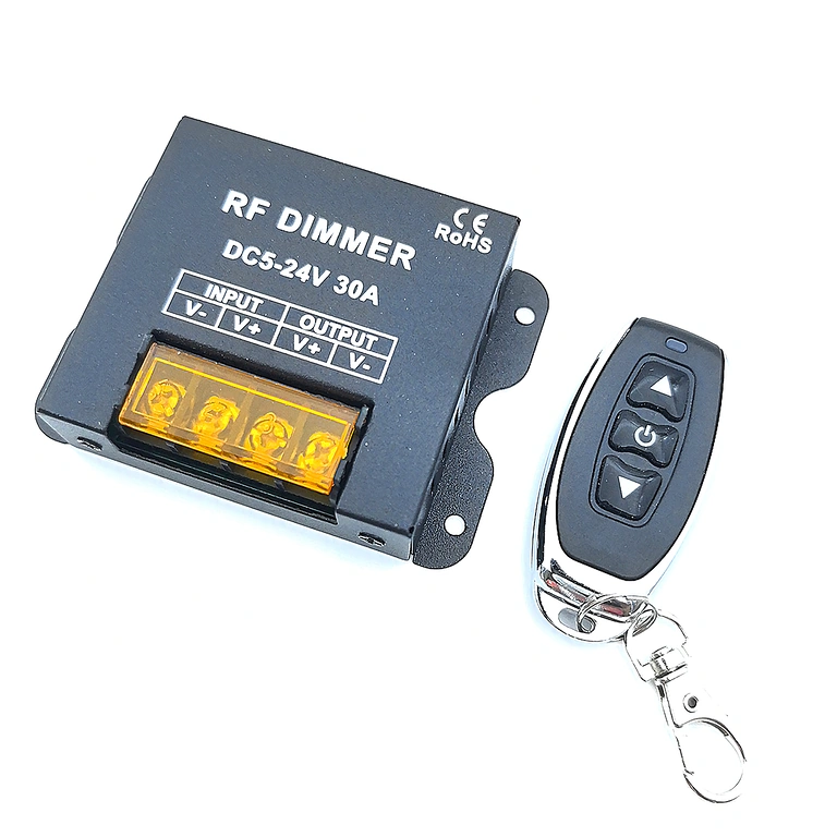 DC dimmer 5V 12V 24V til justering af LED-strip lysstyrke