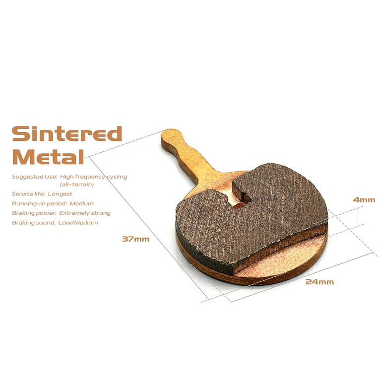 Detaljeret billede af AVID BB5 metalliske bremseklodser