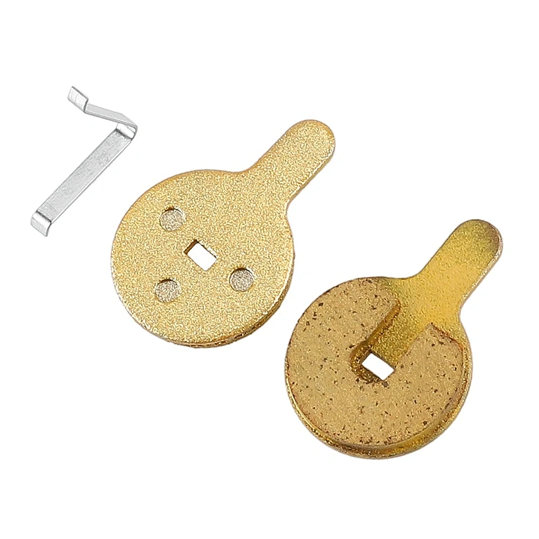 Detalje af kobberbremseklodser Detalje af metalliske bremseklodser, kobbermateriale