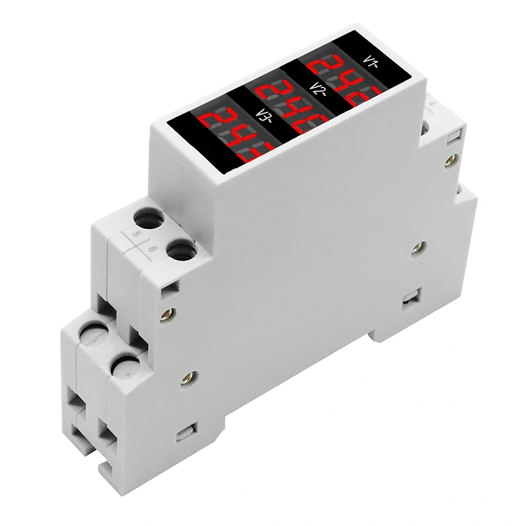 Installation af digitalt voltmeter i industrielt el-panel