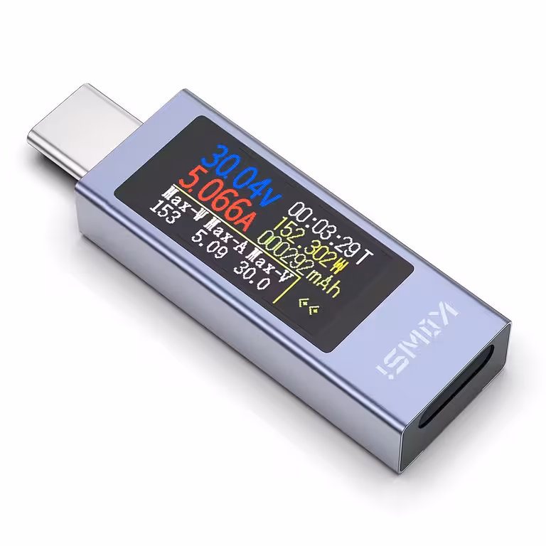 USB C multimeter Kowsi KWS-2302C – Digital tester for spænding, strøm og kapacitet