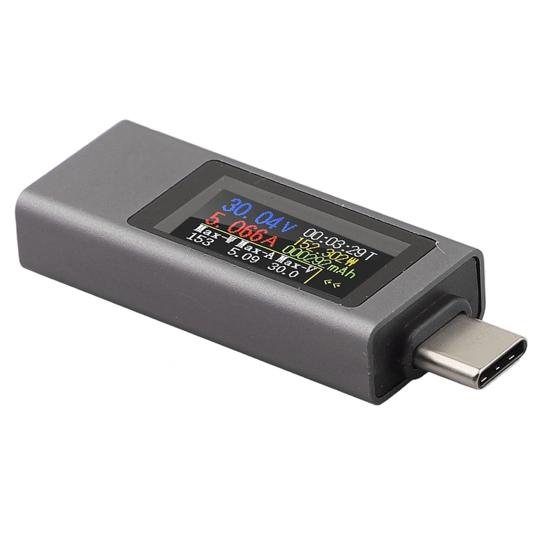 USB C tester KWS-2302C i brug