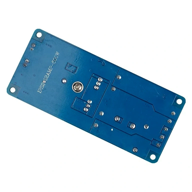 Mono forstærker 500W bag Bagvisning af mono-forstærker kit 500W IRS2092