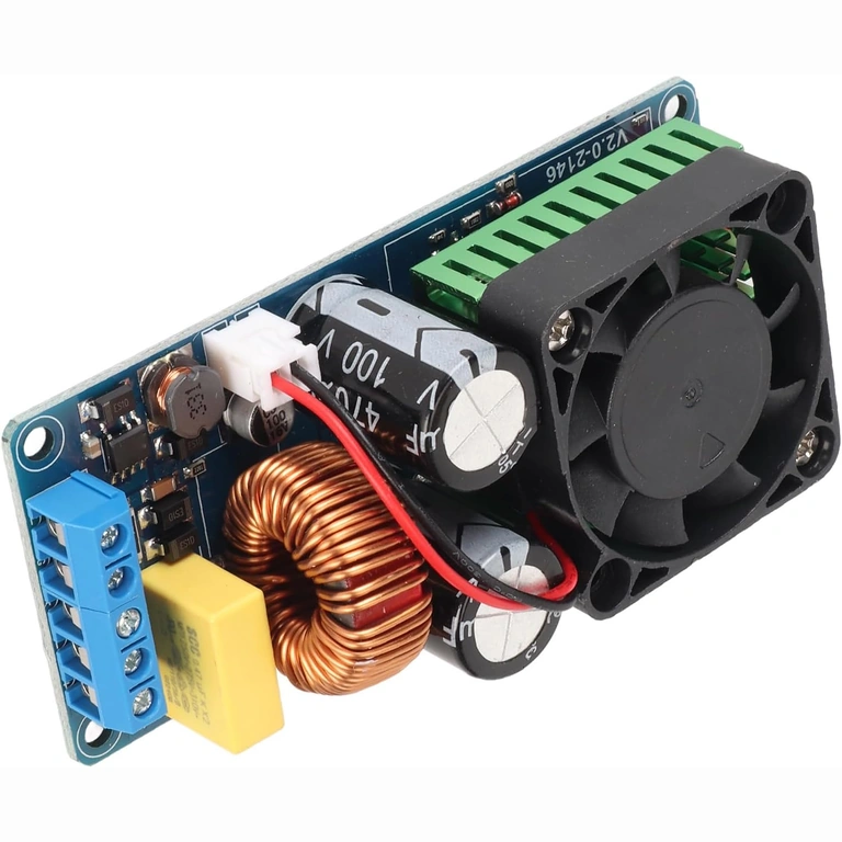 Mono forstærkerkreds 500W Detalje af printkort til mono-forstærker 500W IRS2092