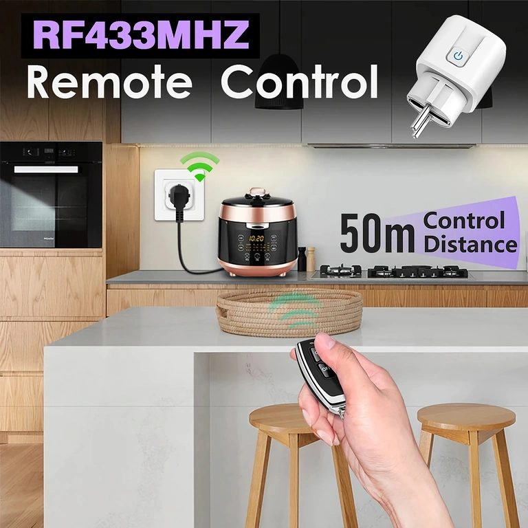 Fungerer som afbryder – ét klik tænder, andet klik slukker